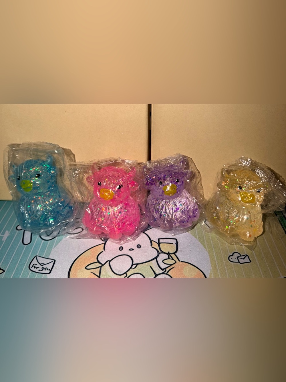 🐮NIP Cow Glittery Kids Squishy